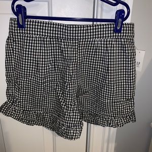 Gap kids checkered shorts ruffled with tags